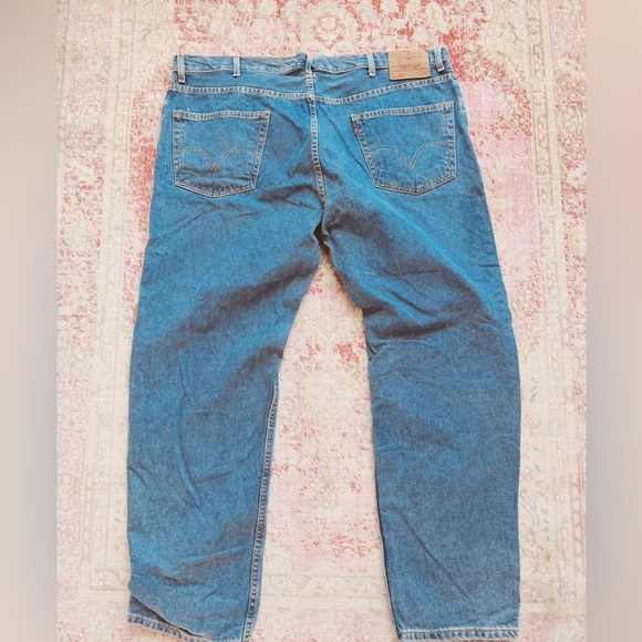 Levi's, Men's Vintage Straight Blue Jeans - Picture 2 of 3